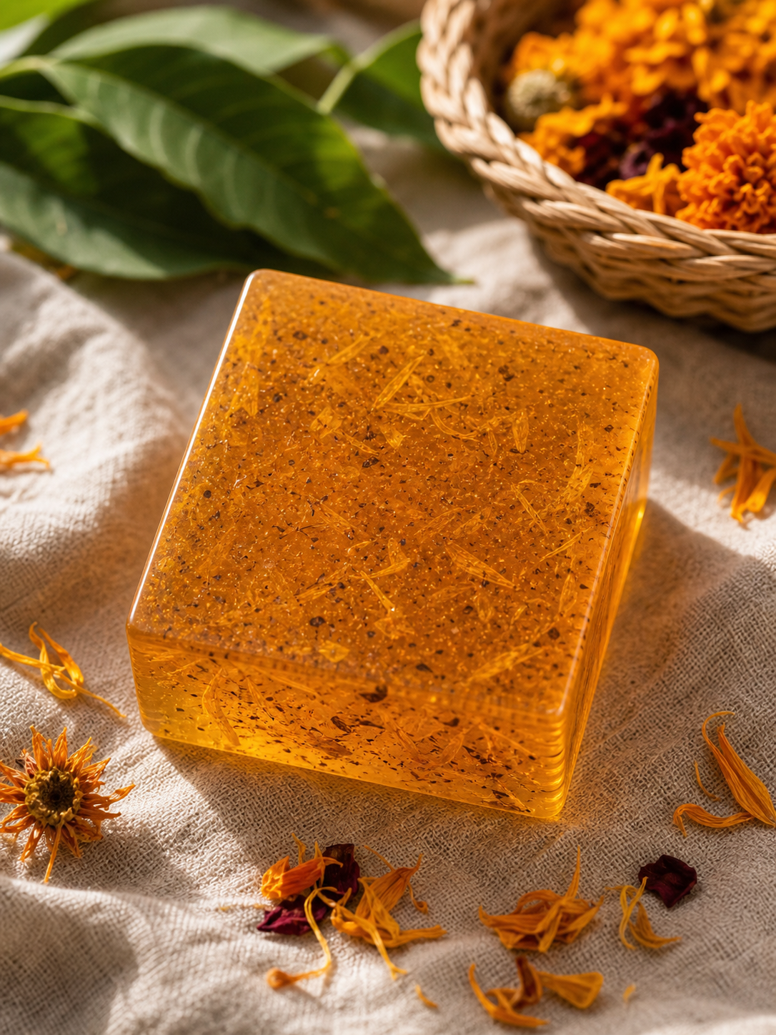 Marigold Glycerin 50g Soap Square