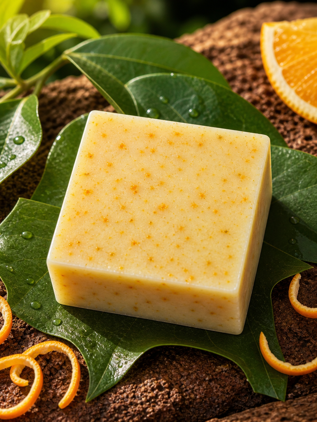 Orange Goat Milk 50g Soap Square